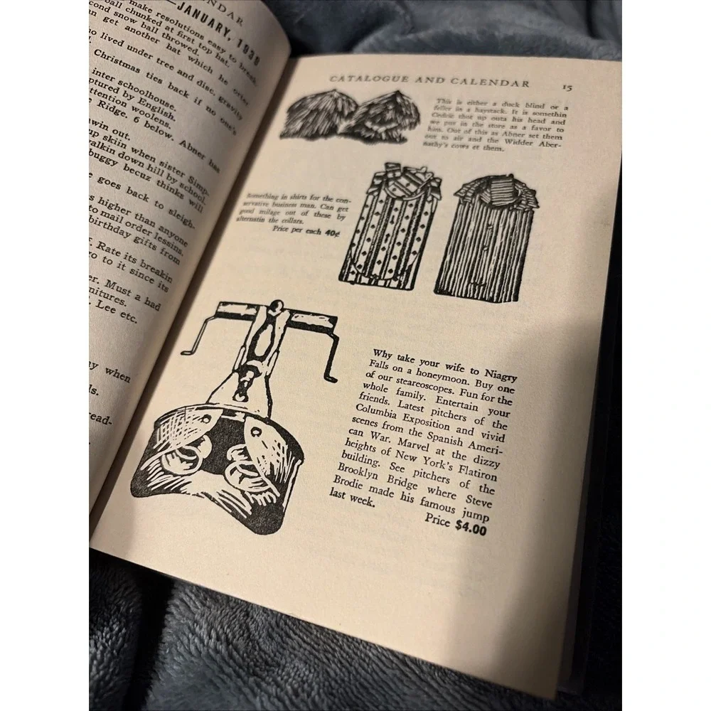 Vintage Jot' em Down Store Catalogue, Calendar and Game and Party‎ Book for 1939